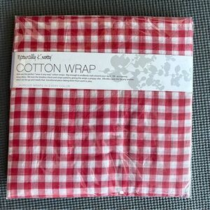 Red and White Checkered Scarf